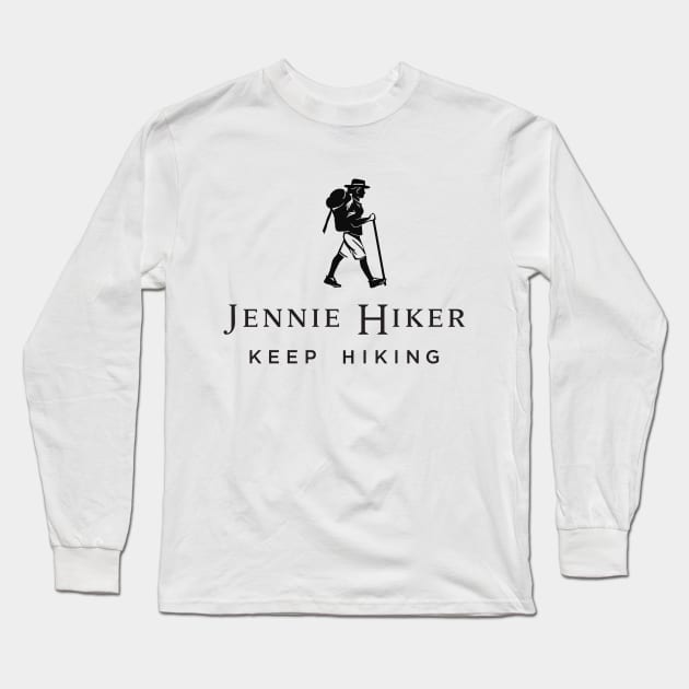 Johnnie walker hiking -Jennie Hiker Keep Hiking Long Sleeve T-Shirt by Dashu